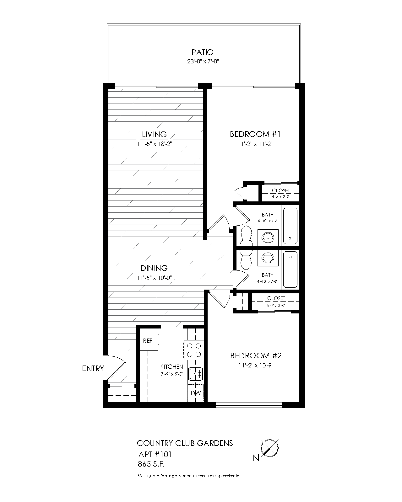 2 Bedroom, 2 bath for rent in Denver